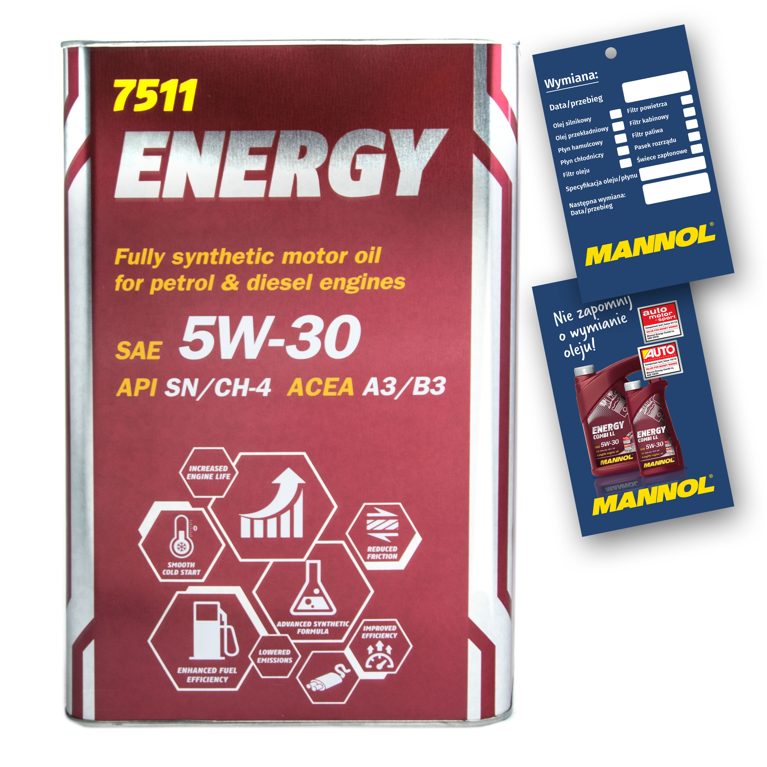 

Mannol Energy 5W30 Api SN/CH-4 502.00/505.00 4l