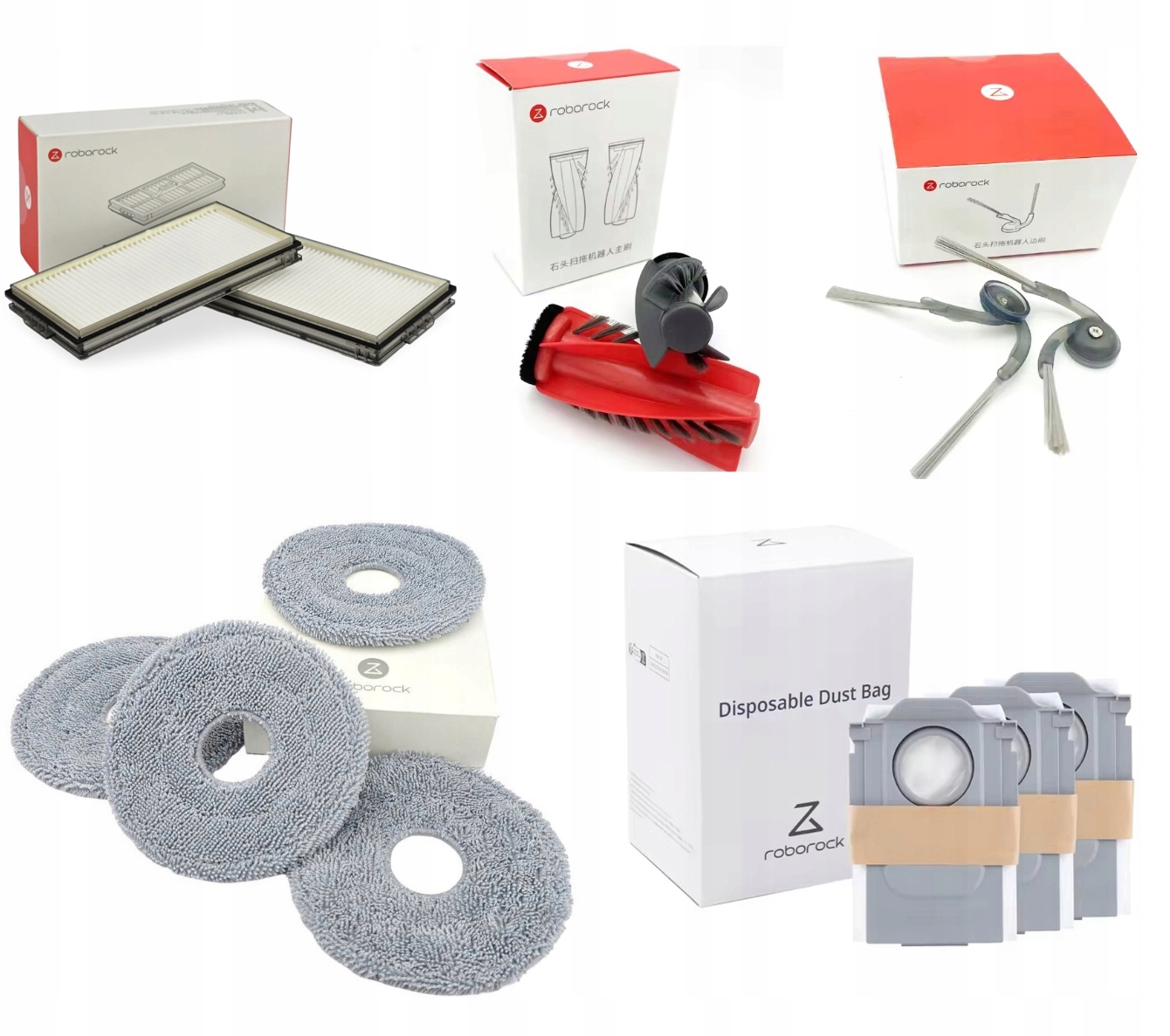 Originální příslušenství Roborock Saros 10R kartáče filtry mopy sáčky