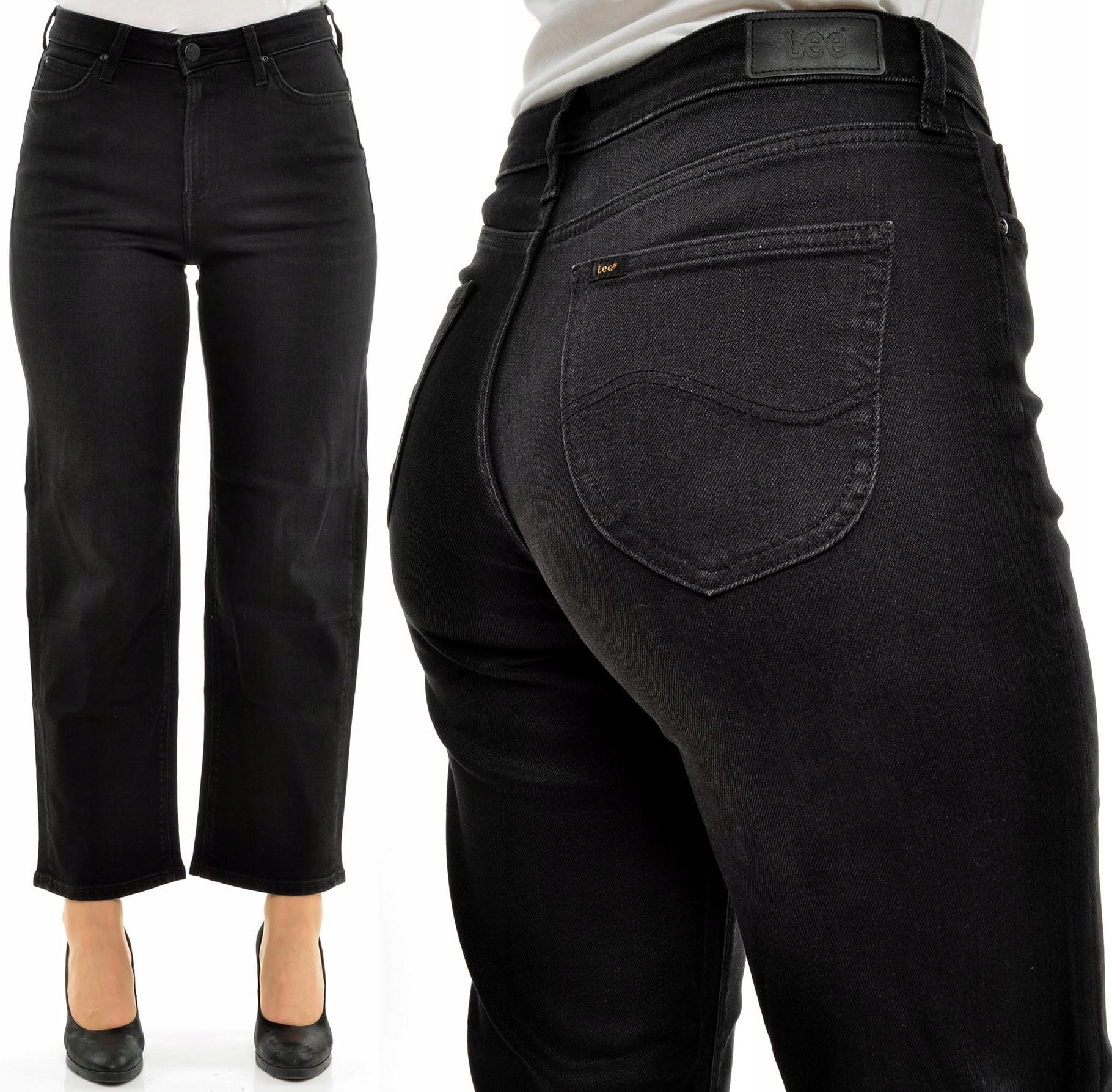 

Lee spodnie High jeans 5 Pocket Wide Leg W28 L33