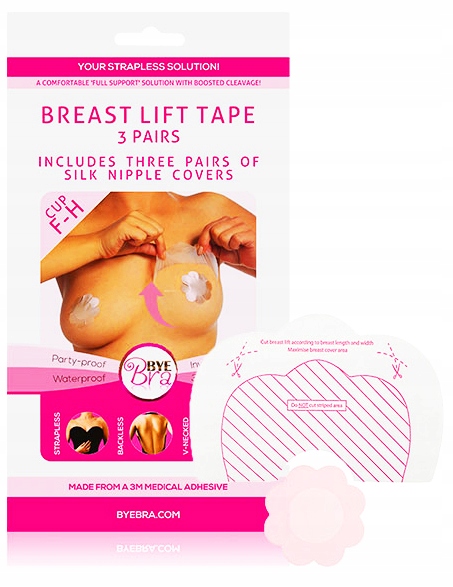 

Bye Bra Breast Lift Silk Nipple - Rozmiar F-h Ciel