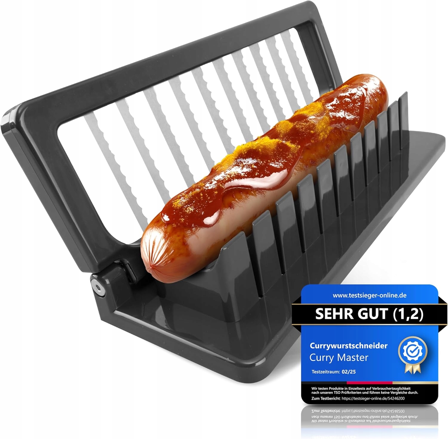 Ručný krájač na klobásy Curry – presnosť a rýchlosť v jednom!