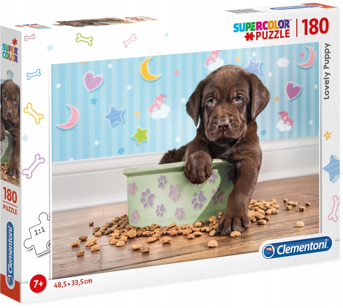 

Puzzle 180 el. Lovely Puppy Szczeniak Supercolor
