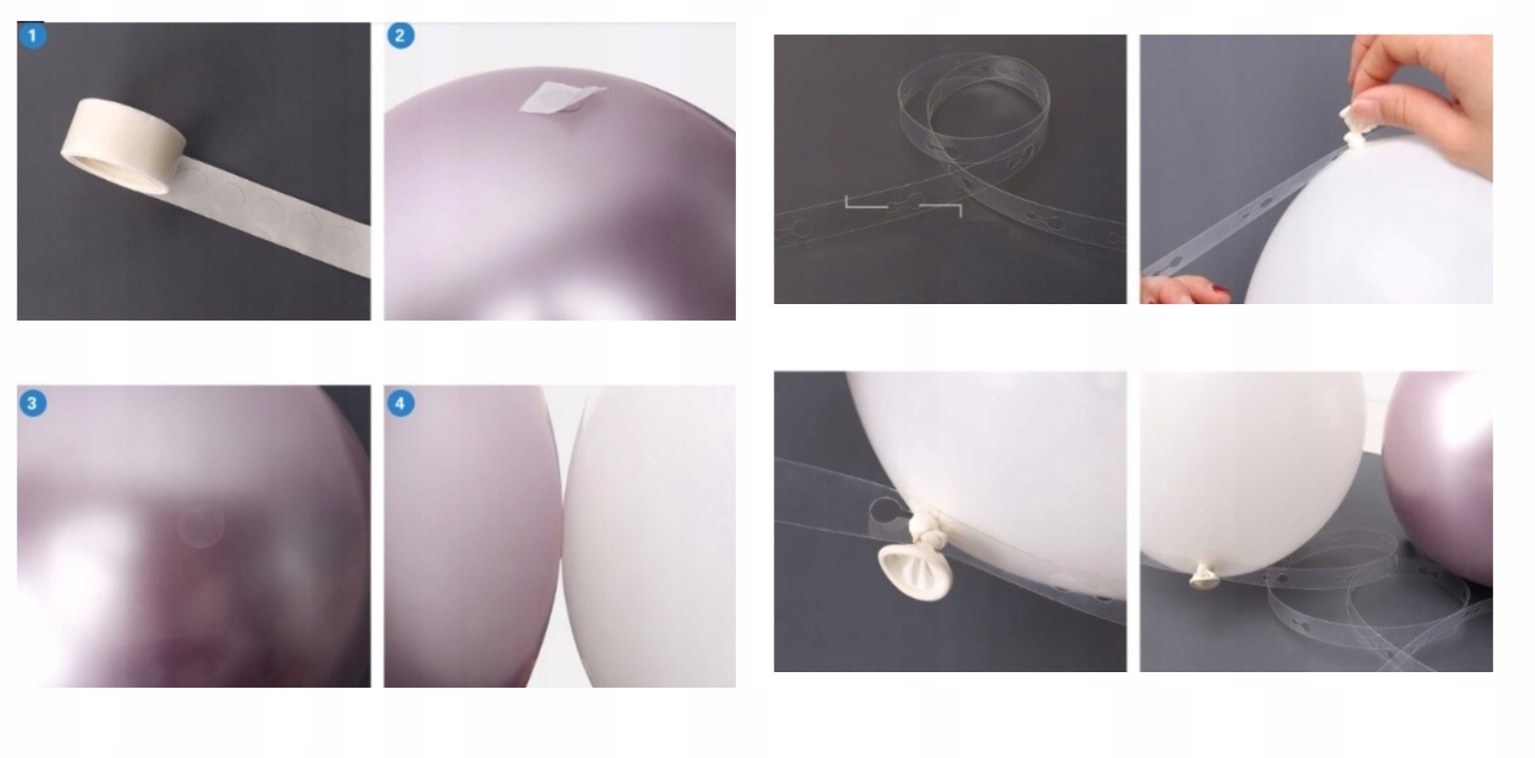 Zestaw Balonów Roczek Ślub Komunia Girlanda Liczba sztuk 100 szt.