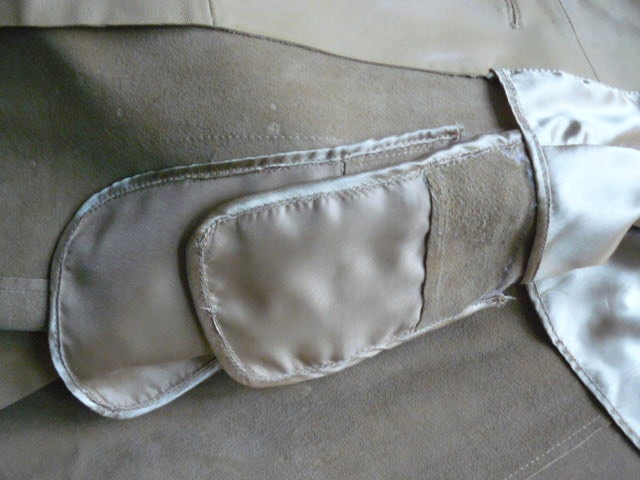 YUPPIE kurtka skóra naturalna PŁASZCZ 22 48 50 beż Długość do połowy uda