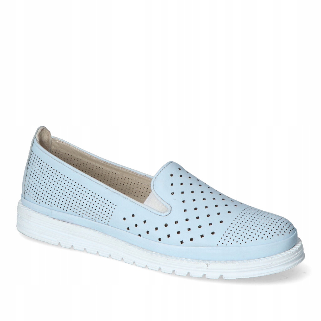 Dámské nazouvací polobotky Modo Modré Přírodní kůže 39