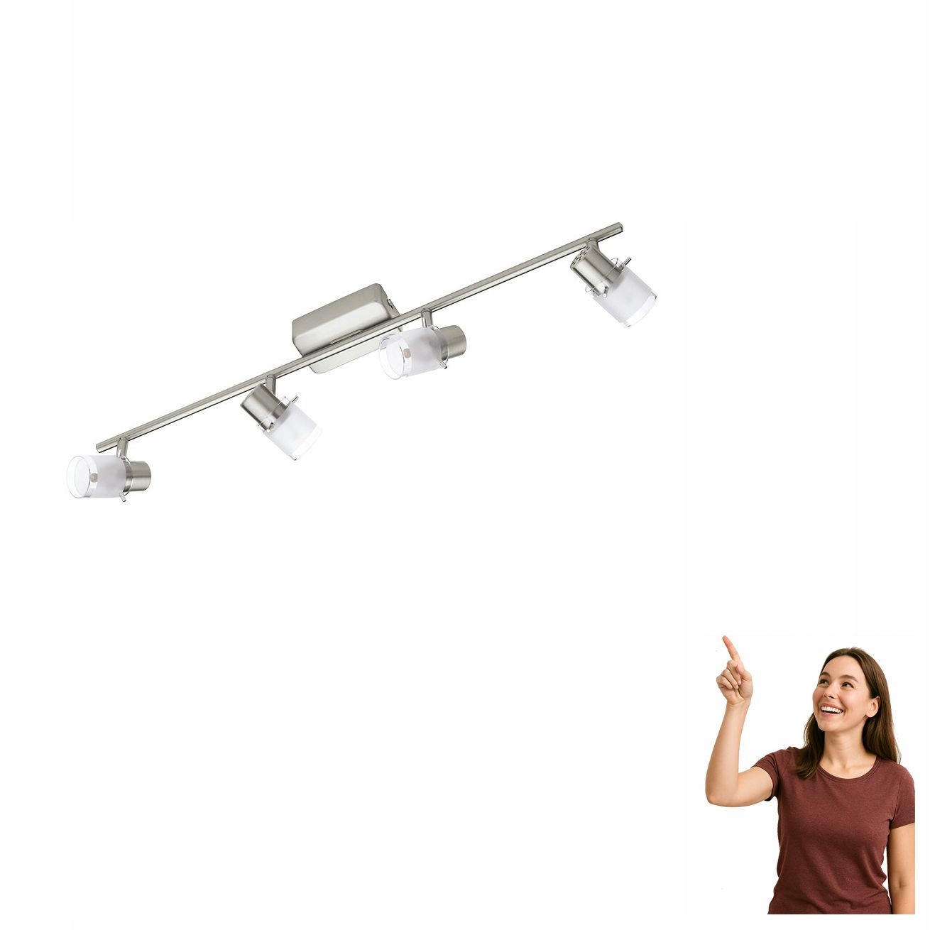 Led spotová reflektorová lampa 4x3,3W Orvieto 1 93704 Eglo