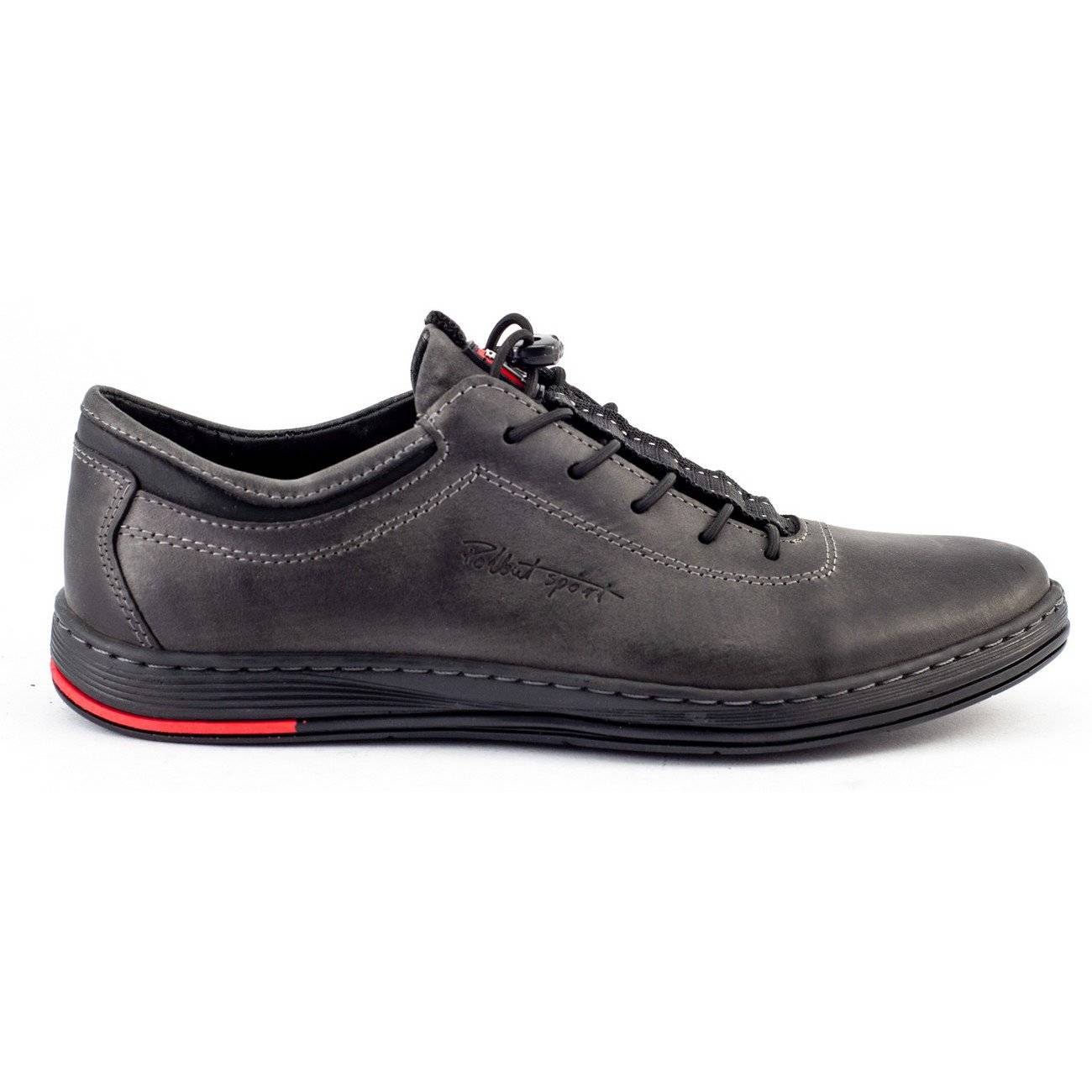 

Buty Męskie Skóra Casual K23 Szary Polskie 42