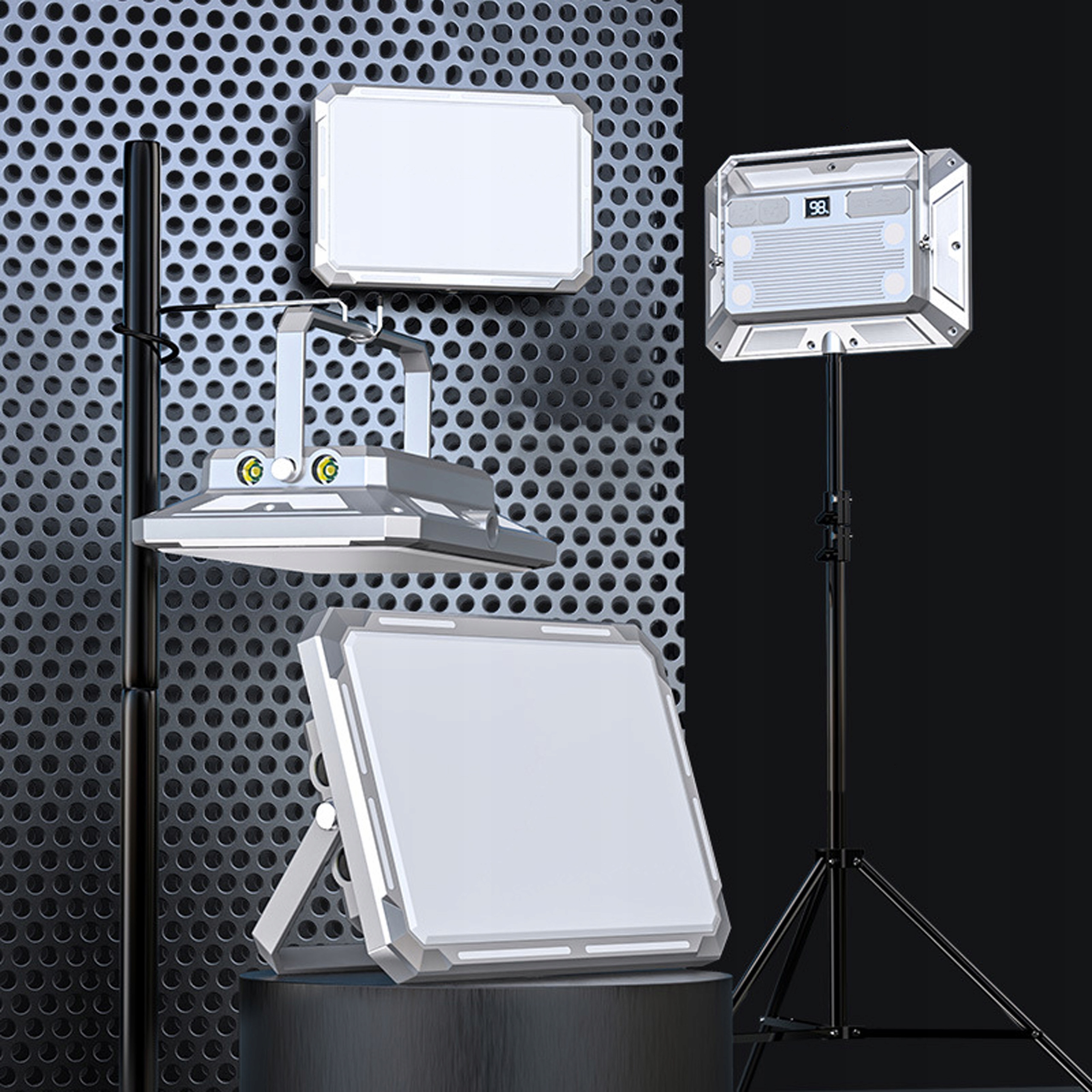 LAMPA LED WARSZTATOWA AKUMULATOROWA POWERBANK LATARKA MOCNA MAGNES PODPÓRKA Marka Nobitech