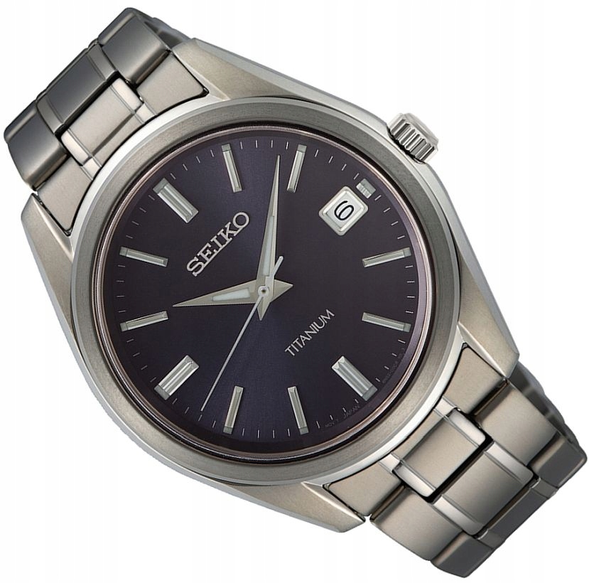 Titanové Pánské Hodinky Seiko SUR373P1 Ocelové Safírové Klasické 40 mm