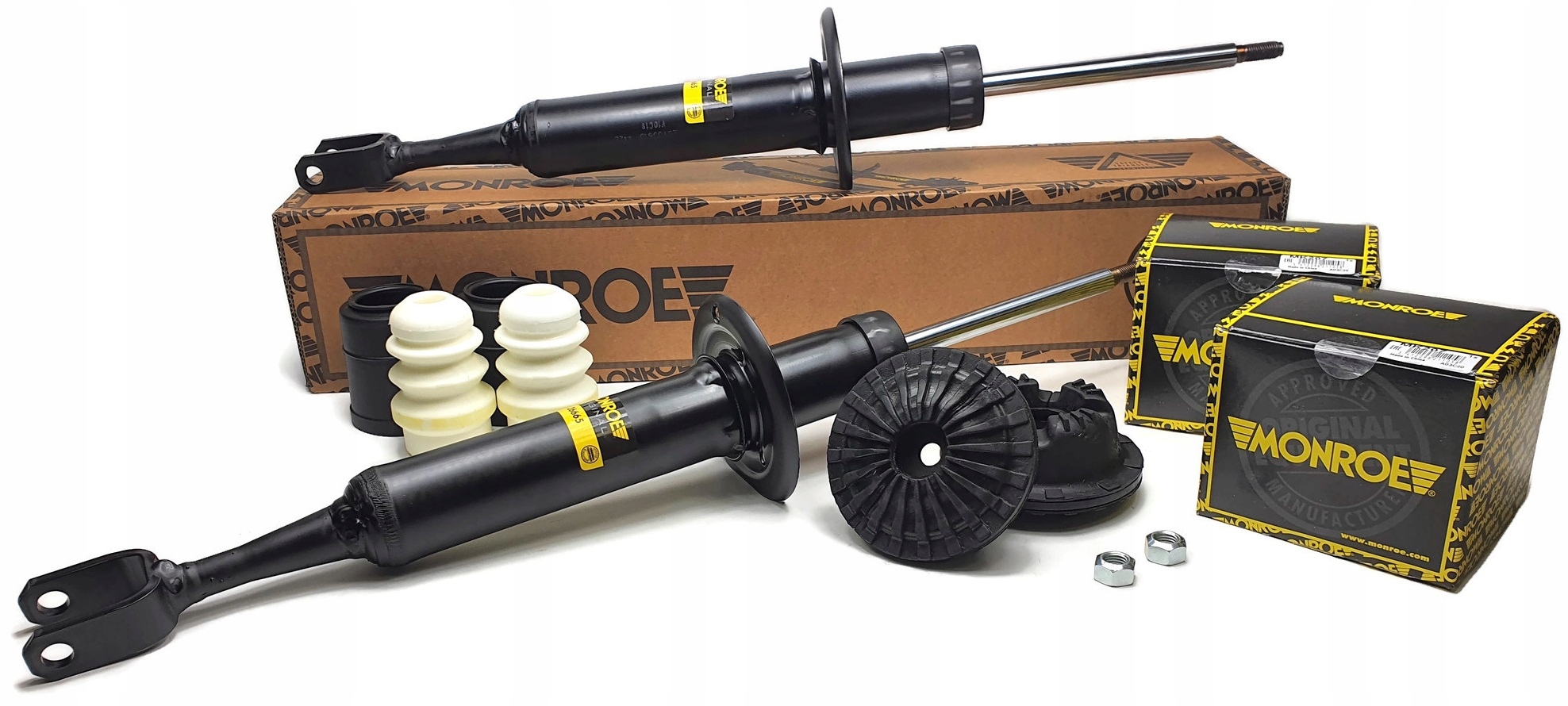 26665 - Амортизаторы Monroe AUDI A4 B6 B7 + накладки + крепления