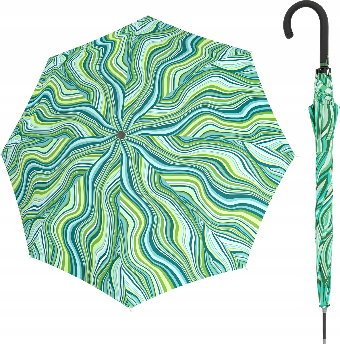 Dlouhý deštník Doppler Fiber Flex Fresh Lemon