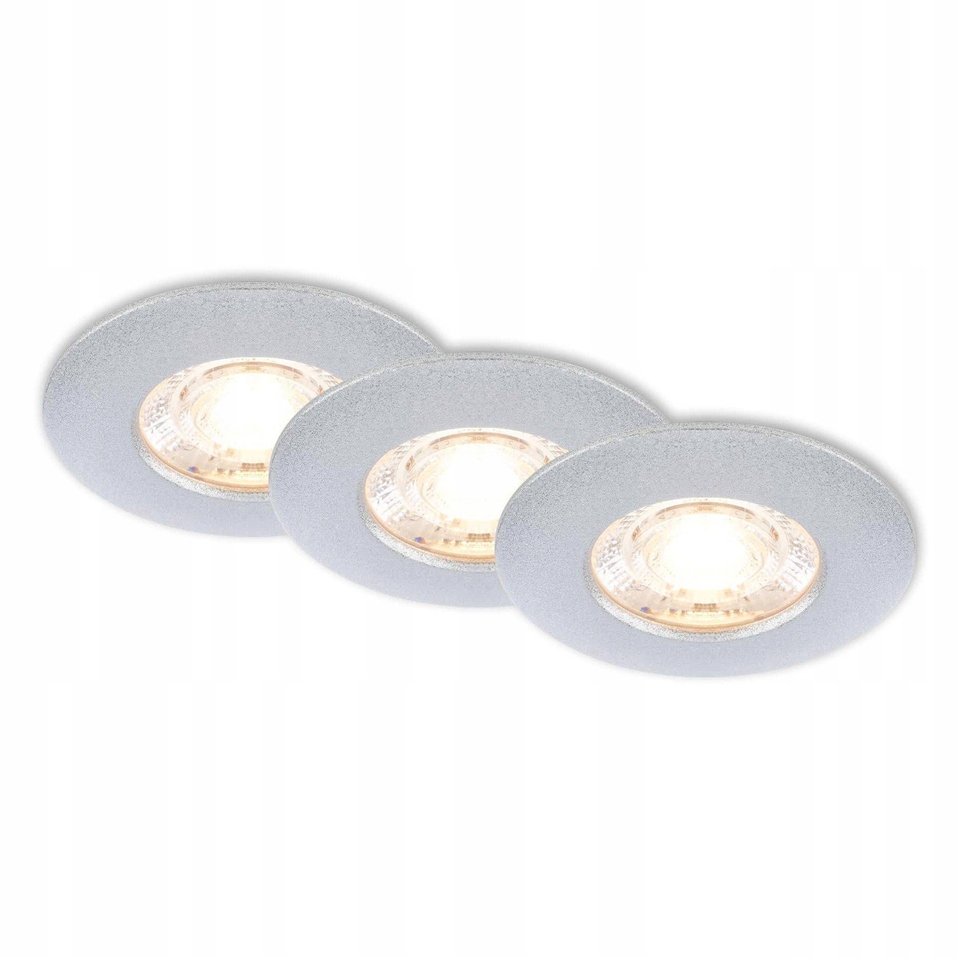 Briloner sada 3x Led vestavné svítidlo 6,5cm 3,6W 350lm matný chrom IP44