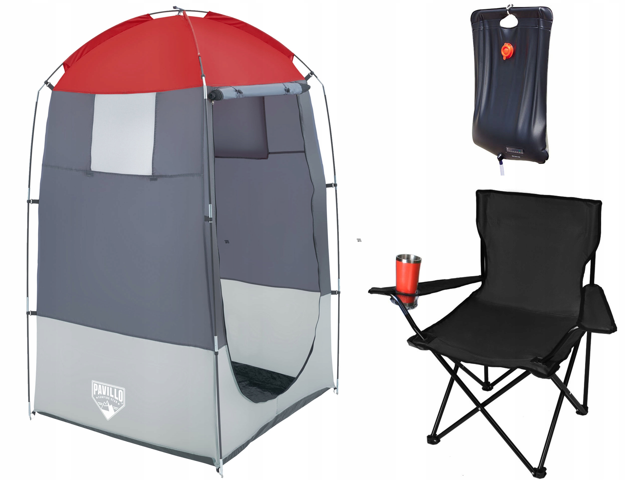 3W1 KRZESŁO TURYSTYCZNE NAMIOT TOALETA PRYSZNIC