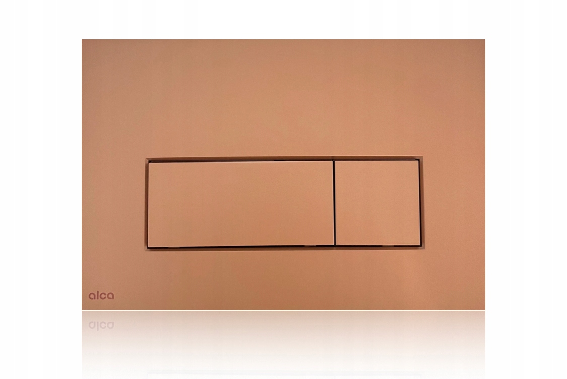 Przycisk Wc do stelaża AlcaPlast, AlcaDrain, Delfin M57-RG-M Red Gold Mat