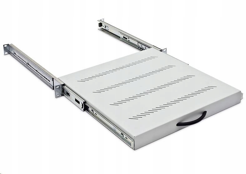 Triton Výsuvná polica 19", 1U/ 450 mm, nosnosť 30 kg, čierna Rab-up…
