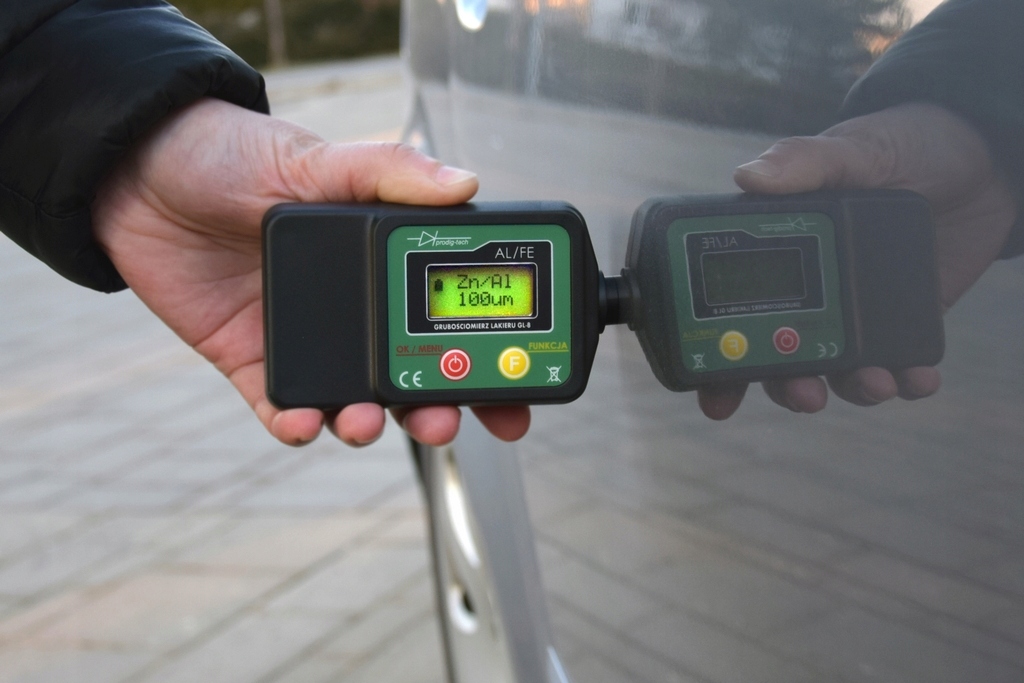 MIERNIK GRUBOŚCI LAKIERU GL-8 STAL+ALUMINIUM Marka Prodig-Tech
