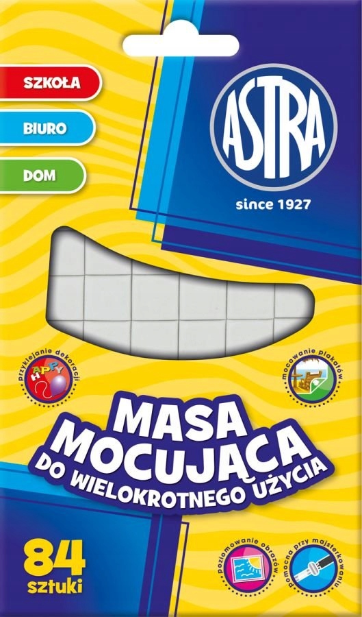 

Masa mocująca kwadraciki Astra 84 szt. 50g