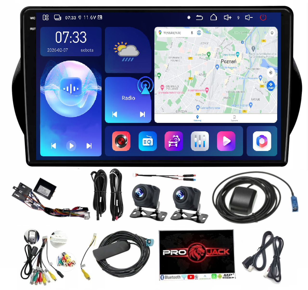 Android Rádio Navigácia Carplay Bt Citroen Nemo 2008-2017 6GB Ram 128GB Rom Sim