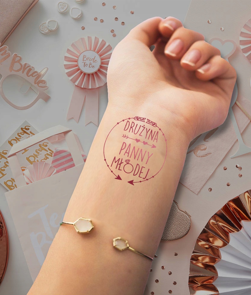 ZESTAW TATUAŻY ROSE GOLD NA WIECZÓR PANIEŃSKI BOHO Kod producenta SALABANDA