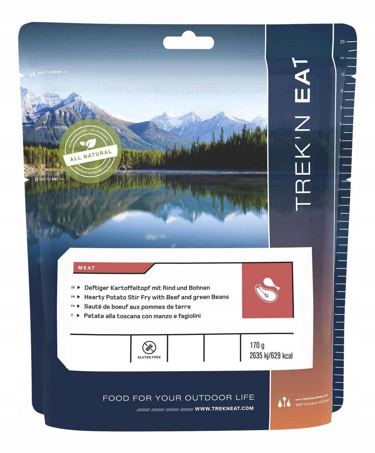 Potrawka ziemniaczana z wołowiną i zieloną fasolką 170g Trek'n Eat