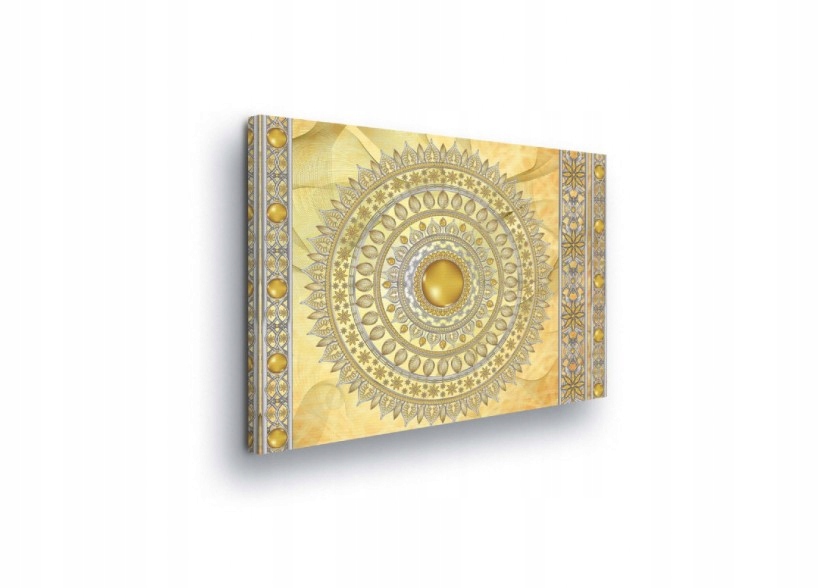 Obraz 80x60 Zlatá Mandala Harmonie a klid ve Vašem domě Nástěnná Dekorace