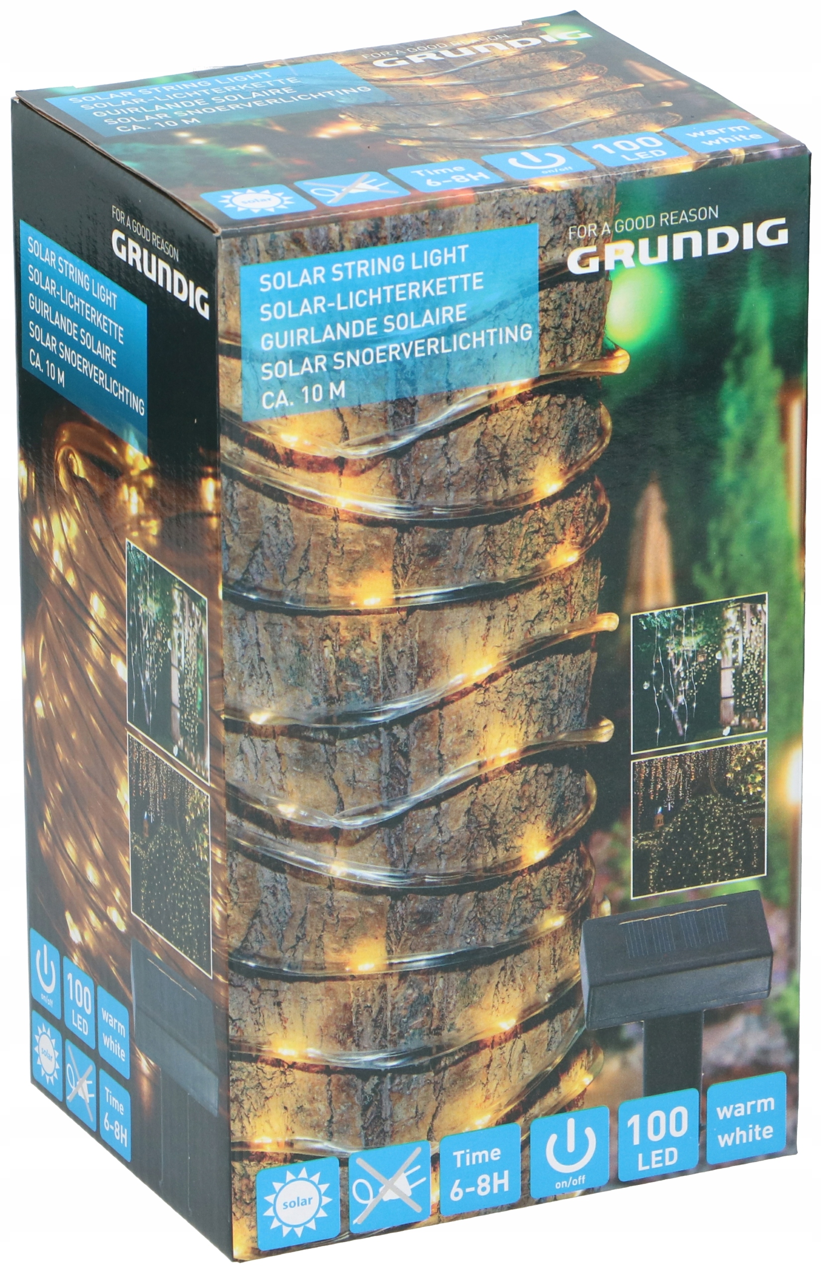 

Solarna lampa 100 Led Grundig łańcuch solarny 10m
