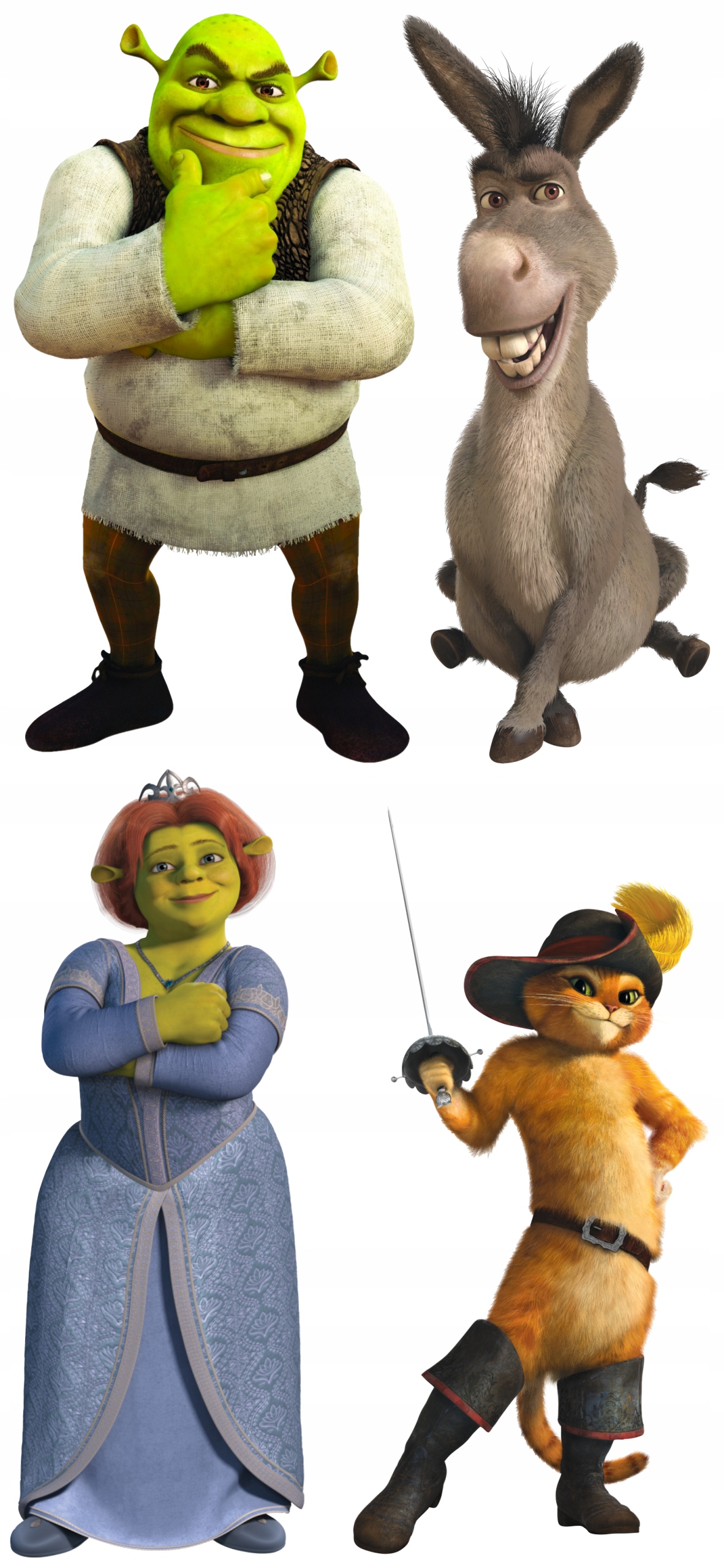

Naklejki Na Okno Lustro Shrek Fiona Kot Osioł