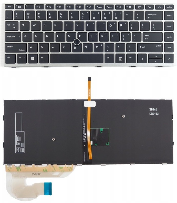 Nová klávesnice pro notebook Hp EliteBook 745 840 G5 G6 Led podsvícená Pl