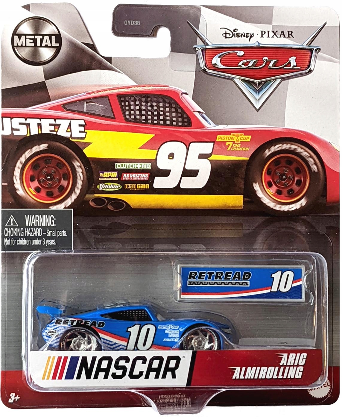 

Mattel Cars Auta Nascar Aric Almirolling Retread 1