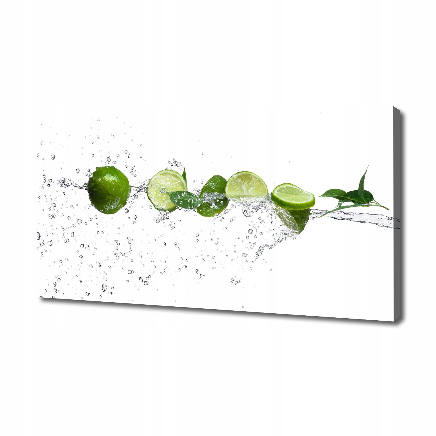 

Foto obraz na płótnie Limonka i woda 140x70 cm