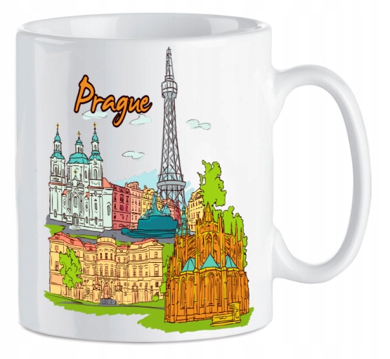 

Kubek ceramiczny znane miejsca Praga Czechy