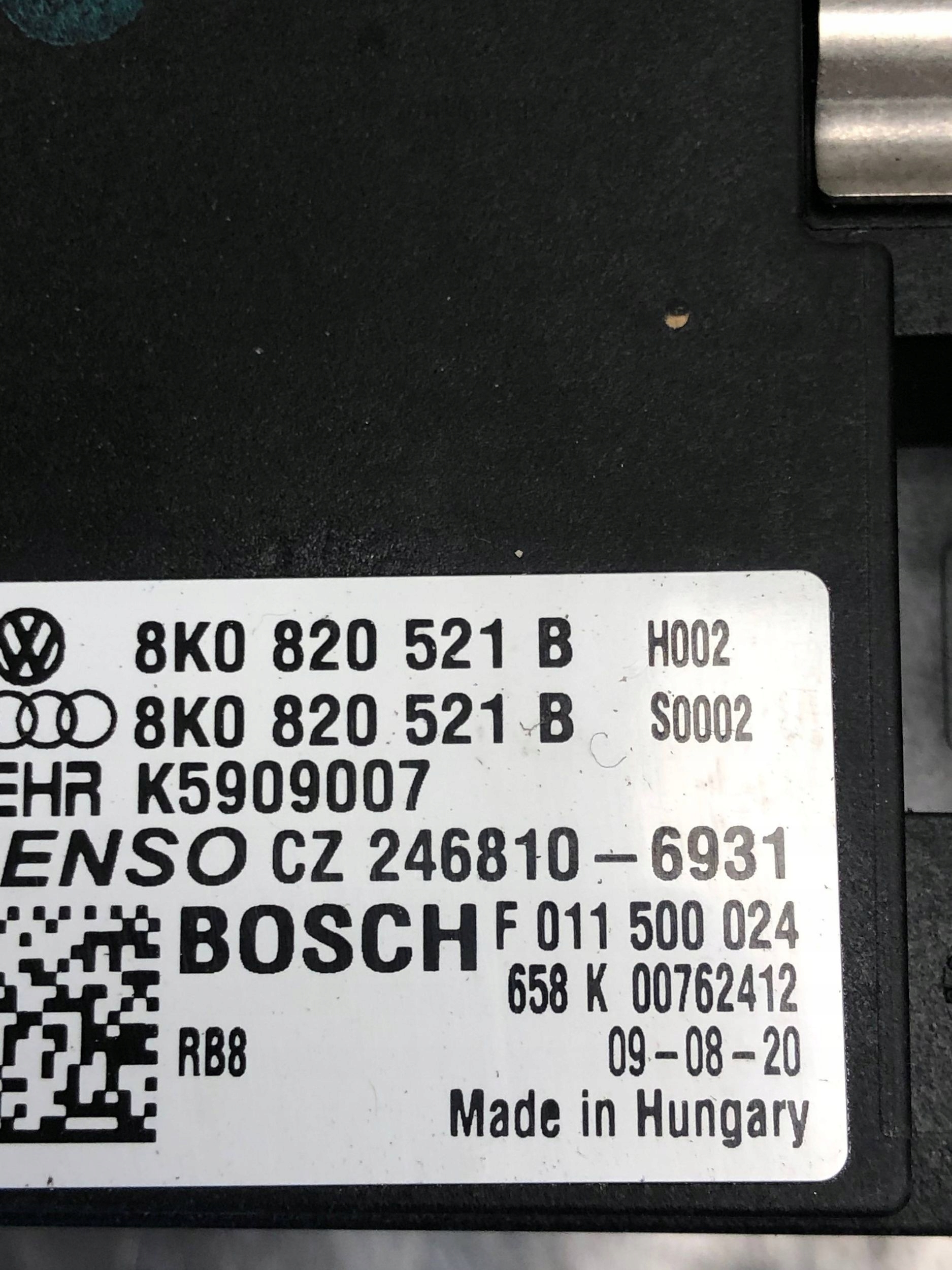 heater fan resistor AUDI A4 B8 8K0820521B