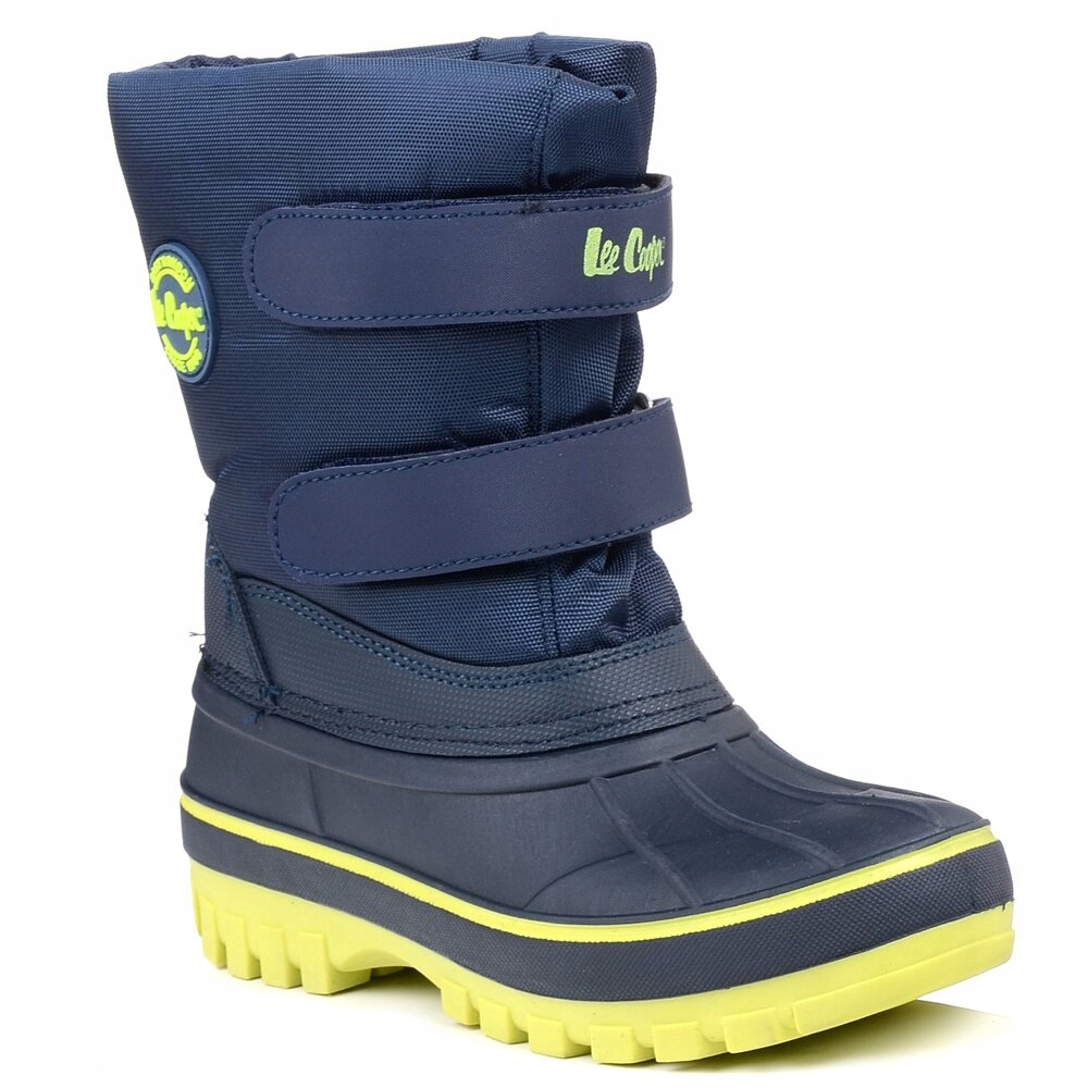 Śniegowce dziecięce ocieplane buty zimowe na rzepy Lee Cooper 2845K 33