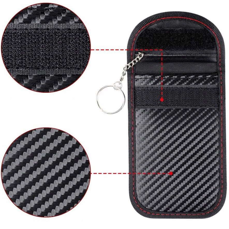 2x ETUI POKROWIEC KLATKA FARADAYA NA KLUCZYK KEYLESS OCHRONA PRZED WALIZKĄ Model Etui antykradzieżowe