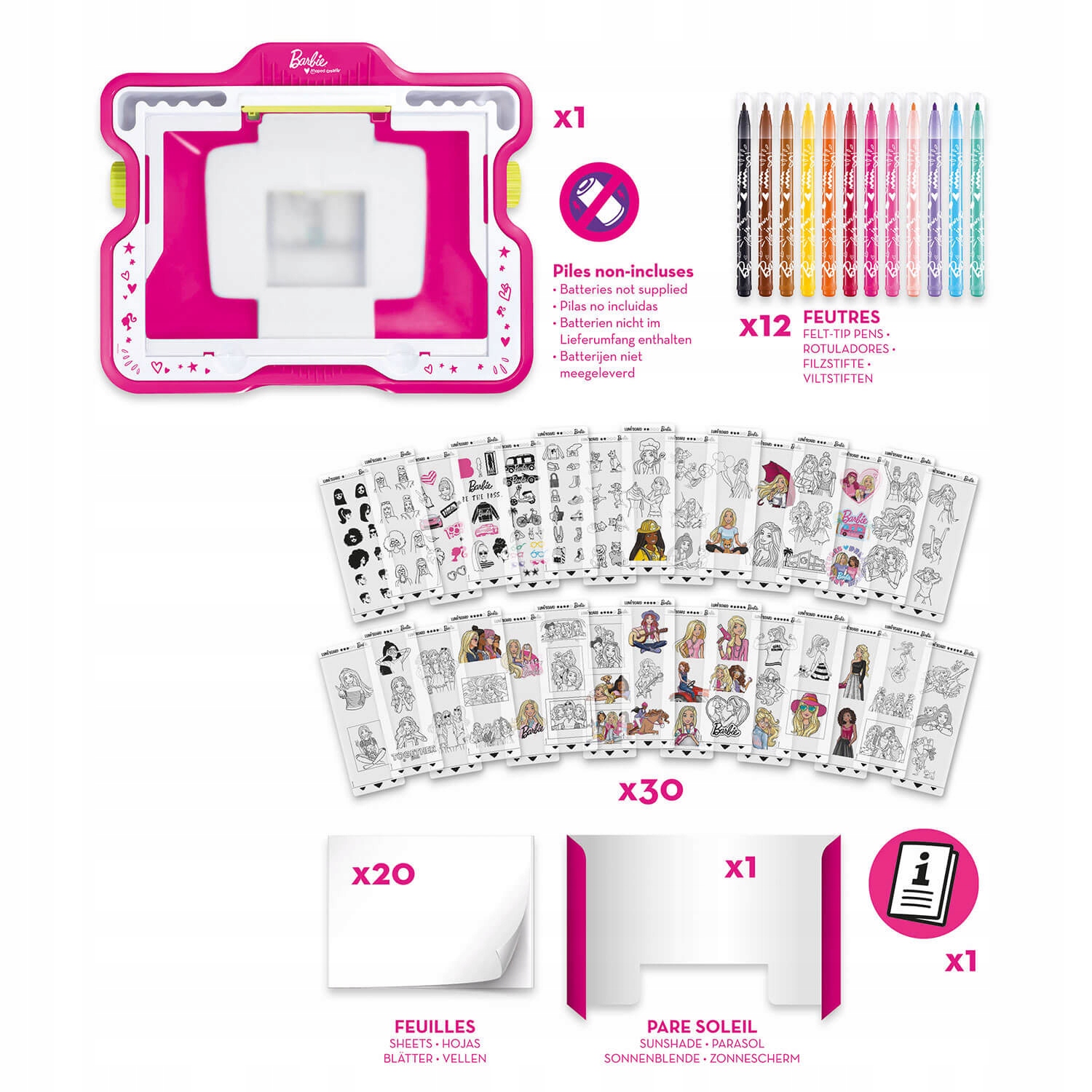 Tablica Podświetlana do Rysowania Barbie Kreatywna Lumi Board Maped Creativ Kod producenta 907061