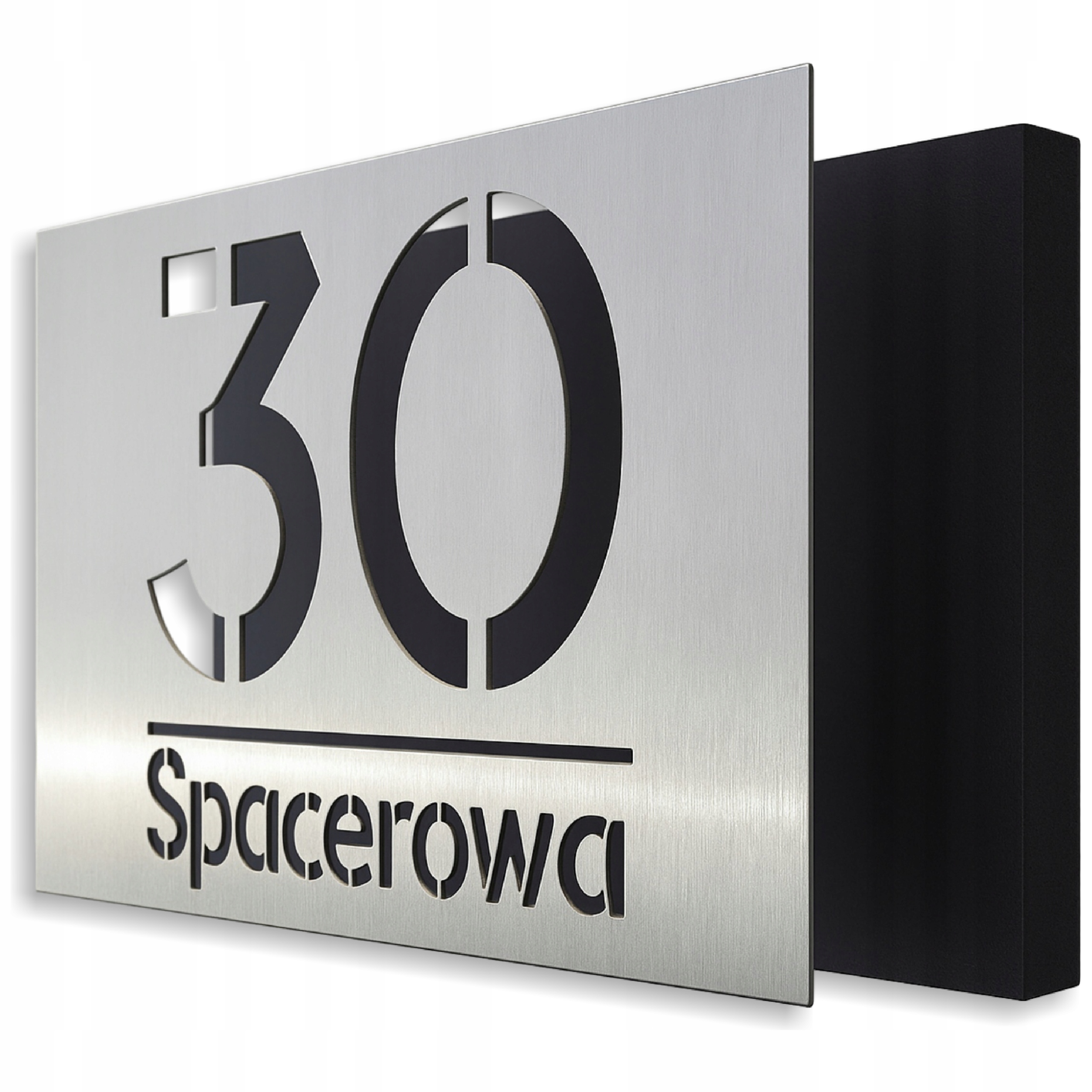 Tabulka s číslem domu Adresová ocelová 20x32 cm Číslo domu Ulice Cnc