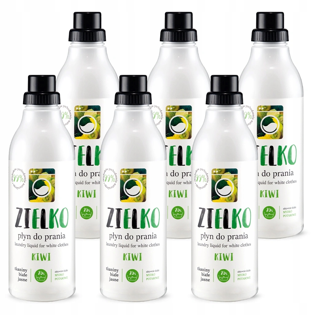 Zielko Bio Tekutý prací prostředek – bílý a světlý, Nepoškozuje Tkaniny 6x1 l (5+1)