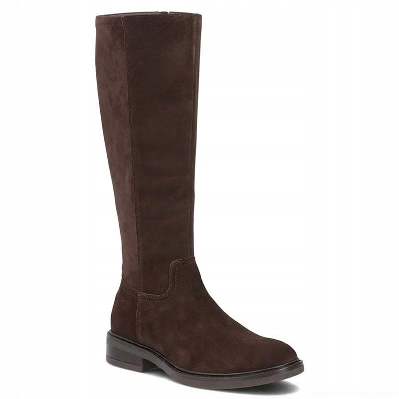 Filippo DKZ8222/26 Hnědé Semišové Kozačky S Elastickým Svrškem 37