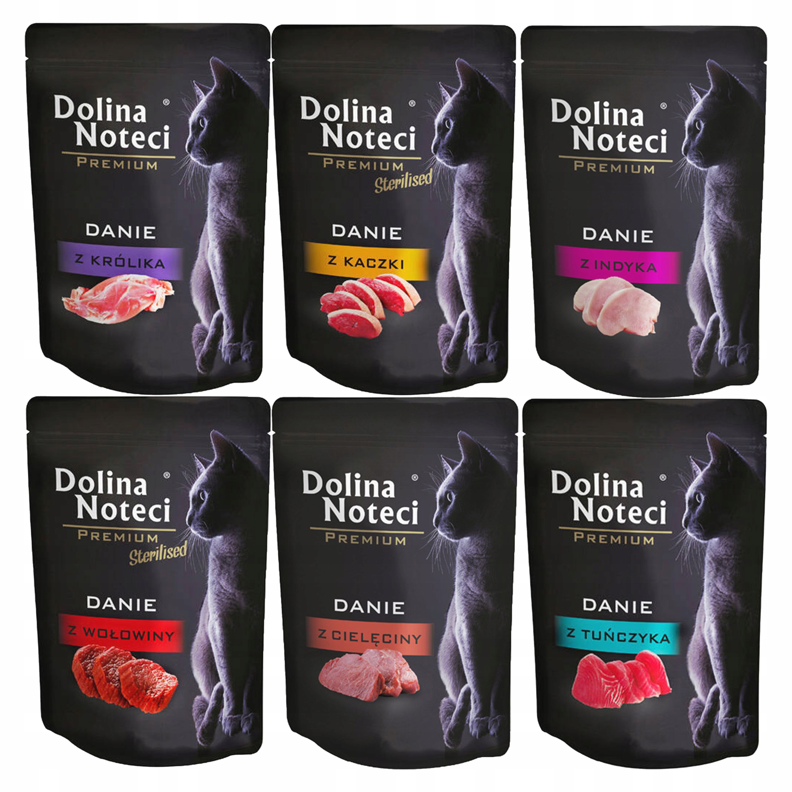 Levně Dolina Noteci Premium Jídlo mokré krmivo pro kočky mix chutí 200 x 85 g