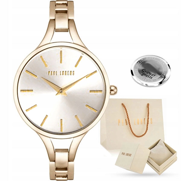 Dámské hodinky Paul Lorens Chantal s náramkem – klasický ciferník Gravírování