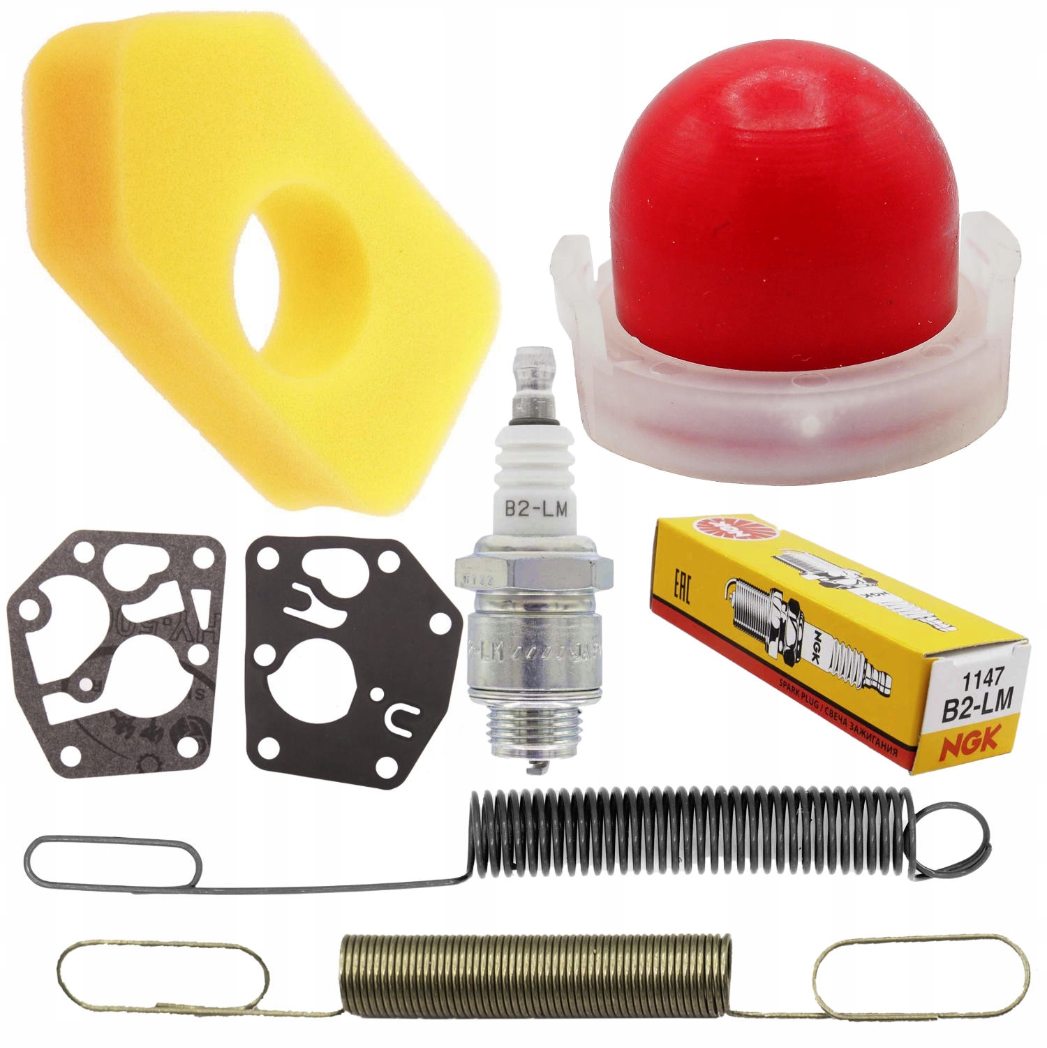 BRIGGS STRATTON FILTR POMPKA MEMBRANA SPRĘŻYNA BS ZESTAW NAPRAWCZY