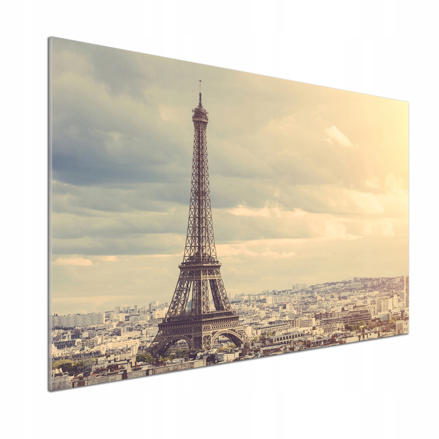 Kuchyňský panel Eiffelova věž Paříž 100x70 Lepidlo