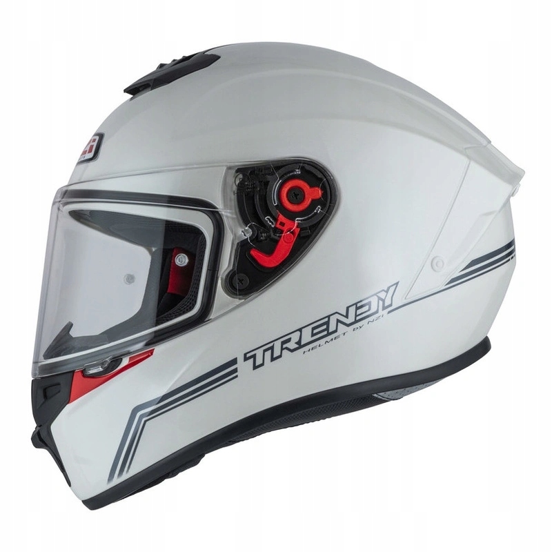 Motocyklová prilba Nzi Trendy Solid White biela Darčeky