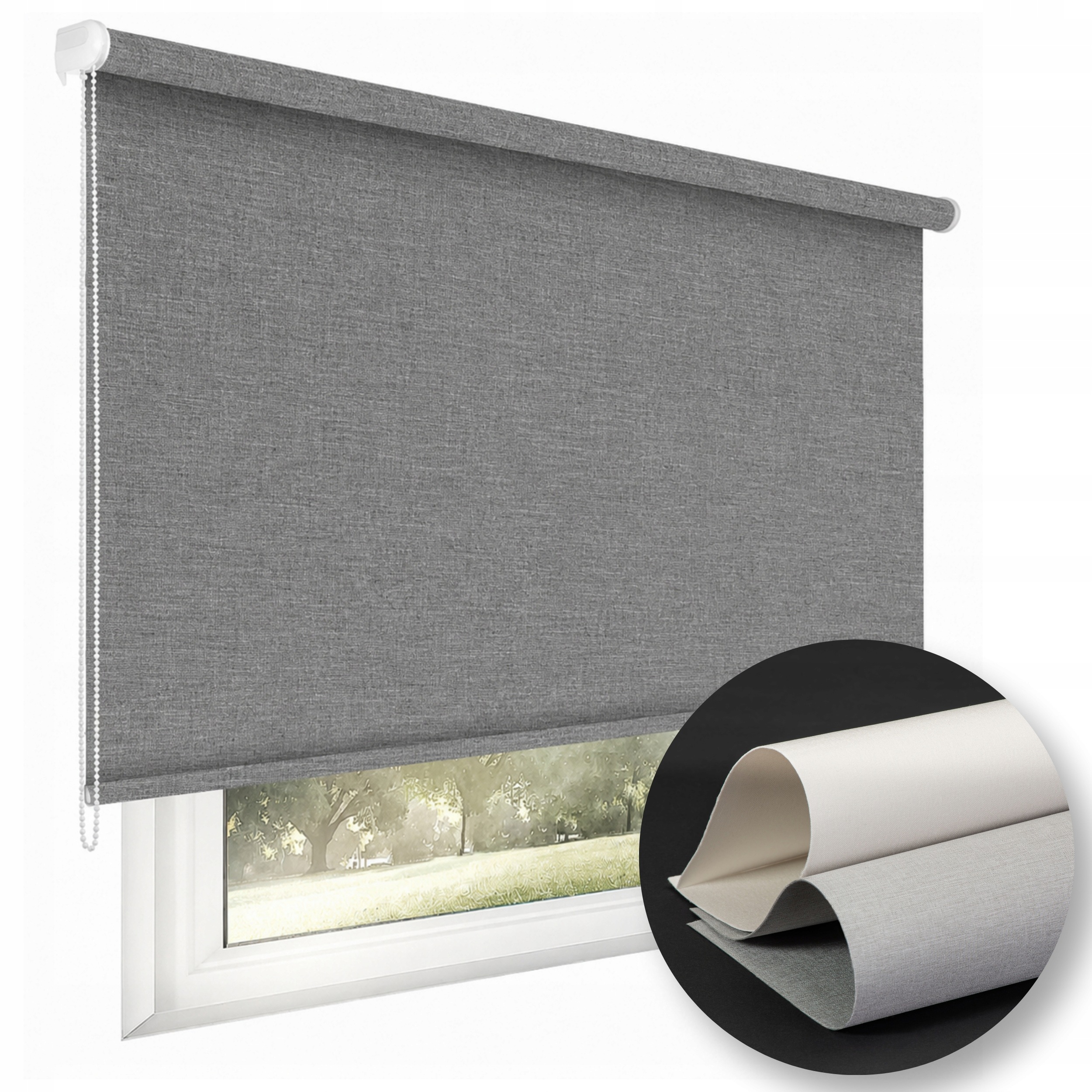 Zatemňovací Nástěnná Roleta 100% Oboustranná Blackout Duo 100x170 Oeko-tex