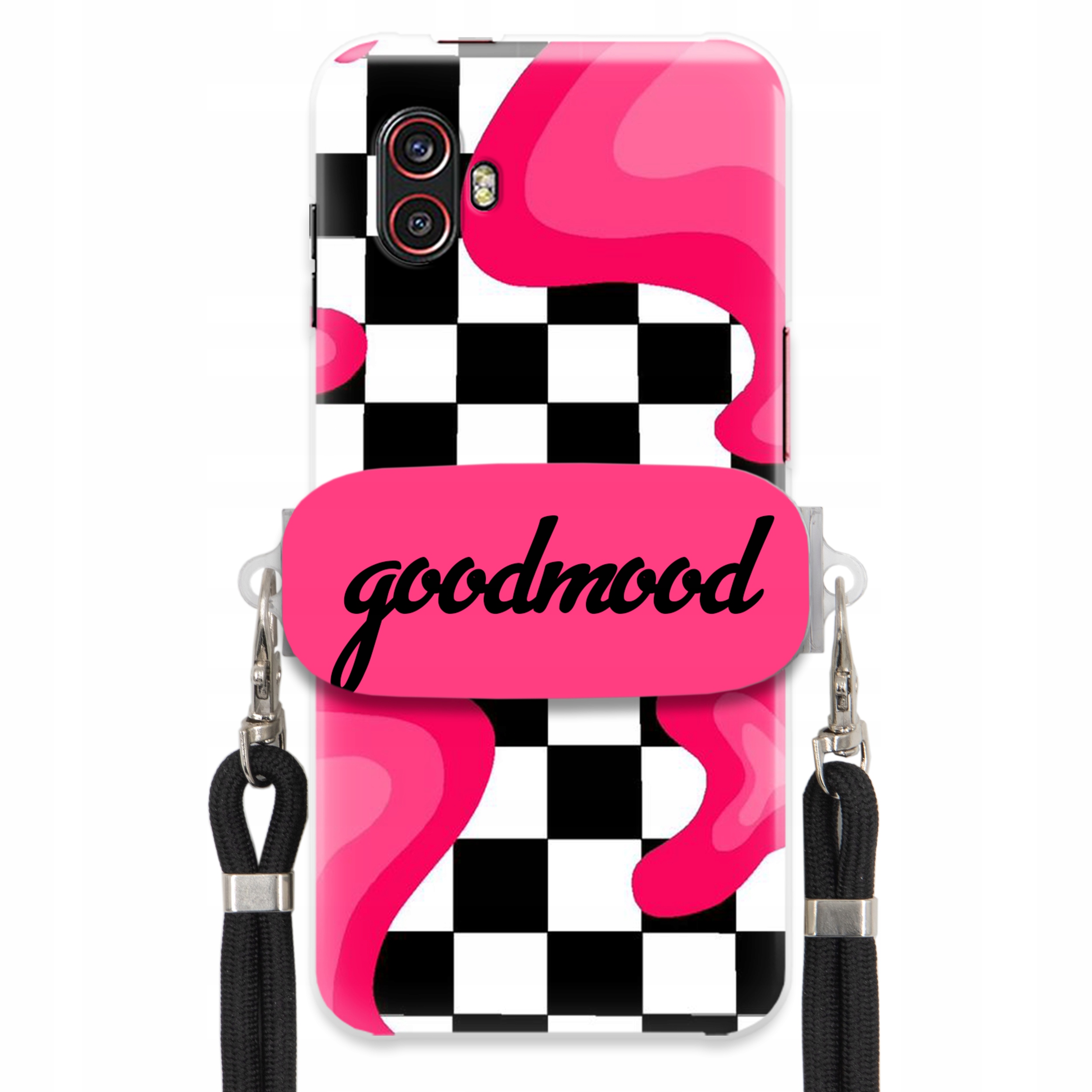 Puzdro Pre Samsung Xcover Pro 2 Sada Case Držiak Vodítko Čierna Módne Splash