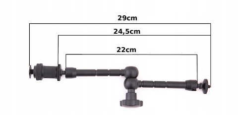UCHWYT UNIWERSALNE RAMIĘ PRZEGUBOWE 29cm MAGIC ARM Marka E-trade