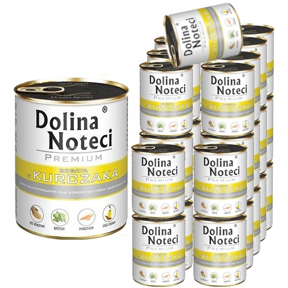 Levně Dolina Noteci Premium 30x800g Vlhké Krmivo pro psy bohaté na kuřecí maso