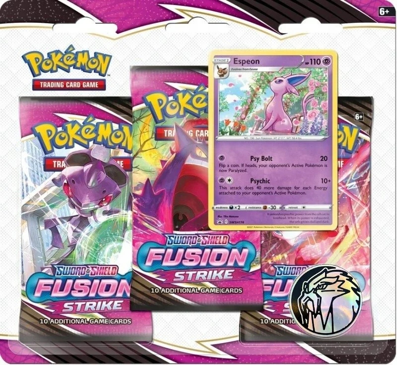 Pokemon Tcg: Fusion Strike Booster 3-Pack Blister Espeon