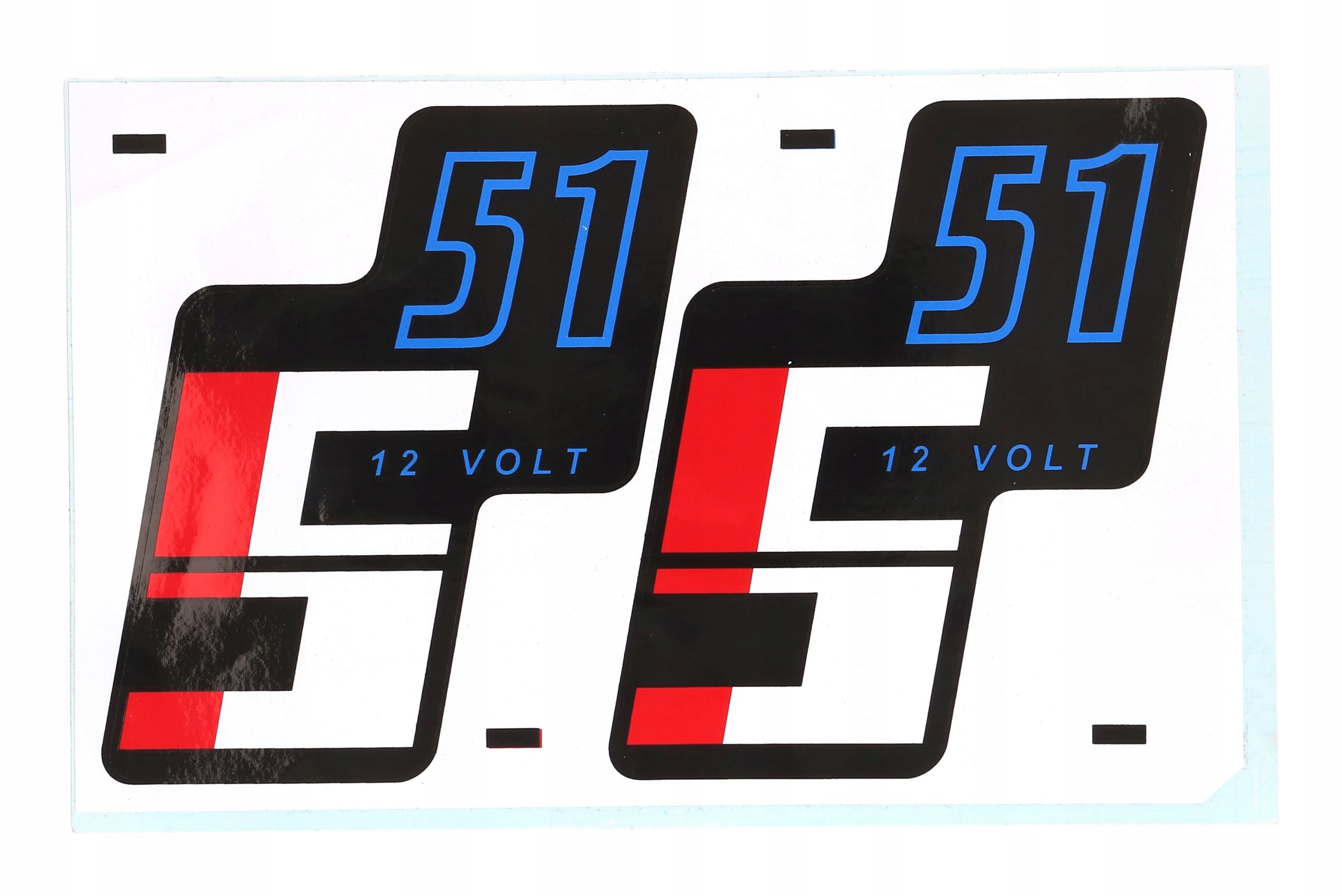 Naklejki schowka bocznego Simson S51 12V Kpl