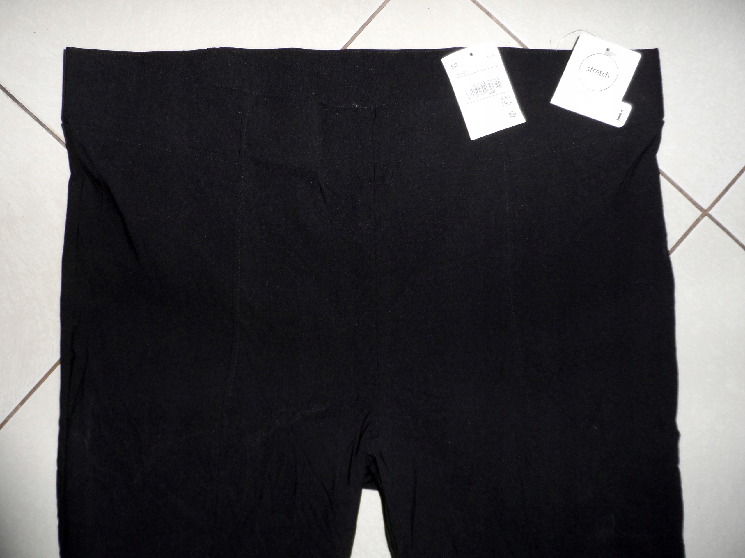 YESSICA NOWE CZARNE SPODNIE r 50 52 XXXXL stretch Rozmiar 3XL/4XL